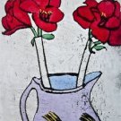 Amaryllis, Ltd Ed Colored Etching, Richard Spare