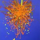 Mixed Media Chandelier Painting (Lithograph & Acrylic), Ltd Ed, Dale Chihuly