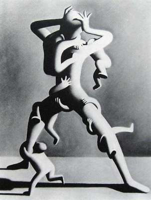 Climbing, Ltd Ed Silk-screen,  Mark Kostabi
