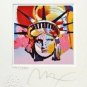 Liberty Head VI, Ltd Ed Lithograph (Mini 3.5" x 3"), Peter Max - SIGNED with COA