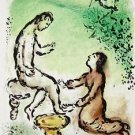 Ulysses and Euryclea (The Odyessy) 1989, Ltd Ed Lithograph, Marc Chagall