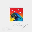 Great Wave w/ Doves, Ltd Ed Litho (Mini 4.875" x 4.5"), Peter Max, SIGNED w/COA