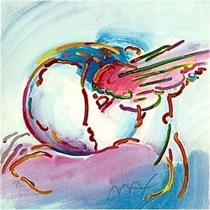 I Love the World, Ltd Ed Silk-screen, Peter Max - SIGNED with COA