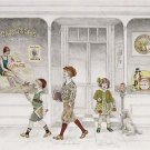 Grocery Store (1930s), Original Drawing, Lee Dubin