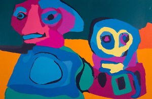 Looking Into the Infinite, 1970 Ltd Ed Silkscreen, Karel (Christiaan) Appel