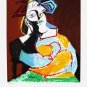 Femme Coudee au Drapeau Bleu et Rouge, Ltd Ed Lithograph, Pablo Picasso