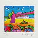 Two Cosmic Sages Ver. I, Ltd Ed (Mini 4.5" x 5.5"), Peter Max - SIGNED with COA