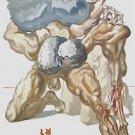 The Divine Comedy (Hell Canto 7), Ltd Ed Woodblock Engraving, Salvador Dali