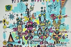Talking Machines #3, Ltd Ed Lithograph, Robert Bennett