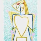 Femme au Buste en Coeur, Ltd Ed Lithograph, Pablo Picasso