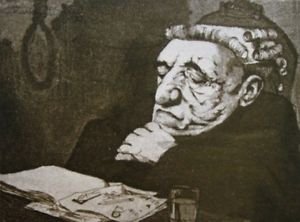Judge, Duotone Lithograph, Charles Bragg
