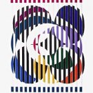 An American Portrait, 1976 Exhibition Poster, Yaacov Agam