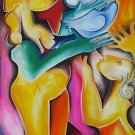 Let There Be Peace, (Mixed Media) Acrylic on Lithograph, Alexandra Nechita