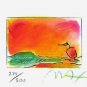 Sailboat Series III, Ltd Ed Litho (Mini 4.75" x 5.75"), Peter Max, SIGNED w/ COA