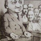 Cross Examination, Duotone Lithograph, Charles Bragg