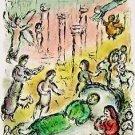 Ulysses' Bed (The Odyessy) 1989, Ltd Ed Lithograph, Marc Chagall
