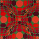 FAYR BLANC, Ltd Ed Silk-screen, Victor Vasarely