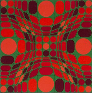 FAYR BLANC, Ltd Ed Silk-screen, Victor Vasarely