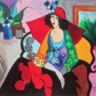 Red Hat, Ltd Ed Silk-screen, Itzhak Tarkay
