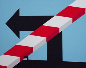US Highway #1, Ltd Ed Silkscreen, Allan D'Arcangelo