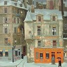 Untitled (Cafe Tabac), Ltd Ed Lithograph, Michel Delacroix