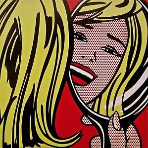 Girl in Mirror, Offset Lithograph, Roy Lichtenstein