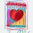 Heart Series II, Ltd Ed Lithograph (Mini 5" x 4"), Peter Max - SIGNED with COA