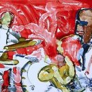 Out Chorus (Rhythum Section), Ltd Ed Lithograph, Romare Bearden