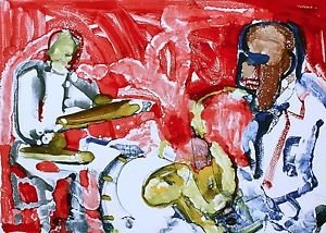 Out Chorus (Rhythum Section), Ltd Ed Lithograph, Romare Bearden