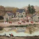 La Sortie du Chenil, Ltd Ed Lithograph, Michel Delacroix
