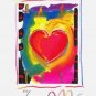 Heart Series I, Ltd Ed Lithograph (Mini 5" x 4"), Peter Max - SIGNED with COA