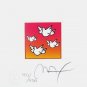 Flying Doves, Ltd Ed Lithograph (Mini 4.875" x 4.5"), Peter Max, SIGNED with COA