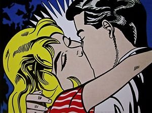 Kiss II, Offset Lithograph, Roy Lichtenstein