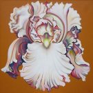 Iris on Gold, Original Oil Painting on Canvas, Lowell Nesbitt