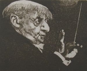 The Maestro, Duotone Lithograph, Charles Bragg