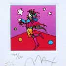 Star Catcher, Ltd Ed Lithograph (Mini 3.5" x 3"), Peter Max - SIGNED with COA