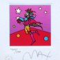 Star Catcher, Ltd Ed Lithograph (Mini 3.5" x 3"), Peter Max - SIGNED with COA