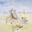 Cosmic Horseman, Ltd Ed Offset Lithograph, Salvador Dali