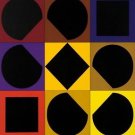 TOPAZ, Ltd Ed Silk-screen, Victor Vasarely