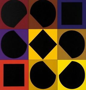 TOPAZ, Ltd Ed Silk-screen, Victor Vasarely