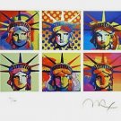 Six Liberties, Ltd Ed Lithograph, Peter Max - SIGNED with COA