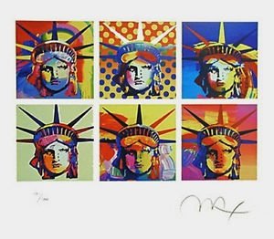 Six Liberties, Ltd Ed Lithograph, Peter Max - SIGNED with COA