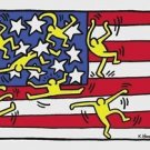 Untitled (Flag), Offset Lithograph, Keith Haring