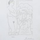 Model & Sculptured Head, Ltd Ed Lithograph, Pablo Picasso - Vollard