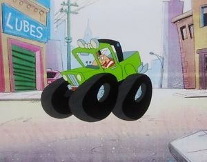 Pink Panther Supporting Characters, Production Cel w/Laser Background & Drawing