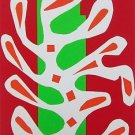 White Alga on Red & Green, Silk-screen, Henri  Matisse