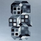 Composition Silver, Ltd Ed Silk-screen, Victor Vasarely