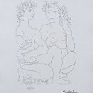 Nude & Tambourine Player, Ltd Ed Lithograph, Pablo Picasso-Vollard
