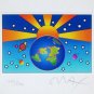 Protect Our Home Ver. I, Ltd Ed (Mini 5 x 6.25), Peter Max - SIGNED w/COA