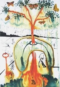 Mad Tea Party, Ltd Ed Offset Lithograph, Salvador Dali